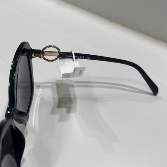 58mm Butterfly Sunglasses Emilio Pucci  Shiny Black Smoke main image 7